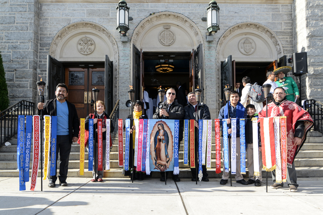 Banners from the Guadalupe Torches