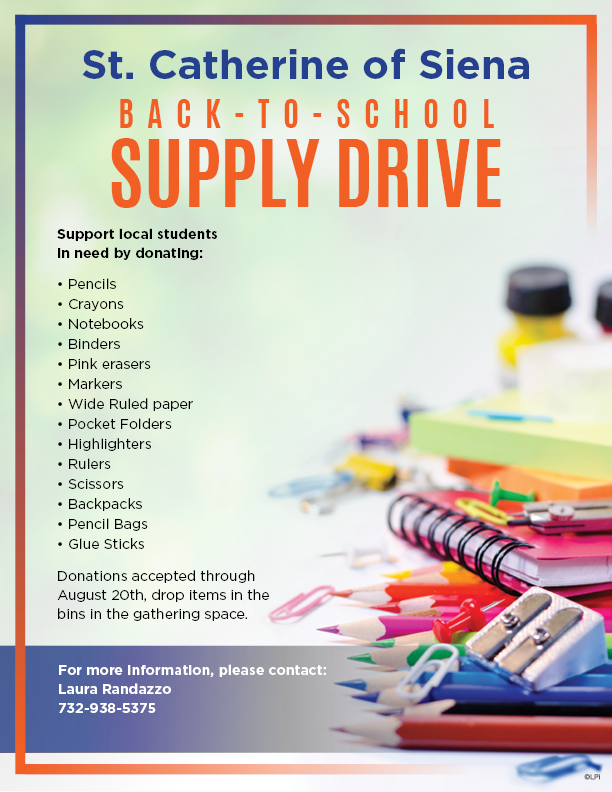 2022 Back to School Drive Poster