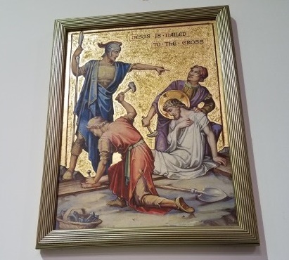 Eleventh Station: Jesus is nailed to the cross