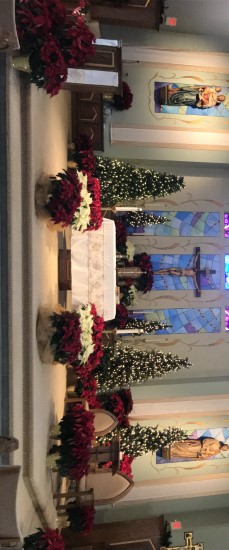 Christmas Altar at St. Catherine of Siena Church 2020