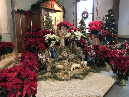Nativity Scene at St. Catherine of Siena Church 2020